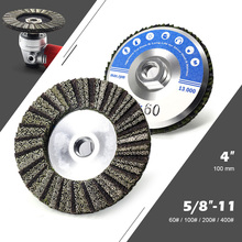4 inch 100mm with Aluminum backer diamond electroplated Flap Disc Polishing Wheels For Grinder Dry Wet Flap Disc 2024 - buy cheap