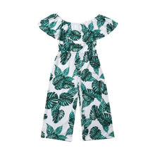 Kids Baby Girl Romper Leaves Off Shoulder Playsuit Jumpsuit Sunsuit Summer Outfits Clothes 2024 - buy cheap