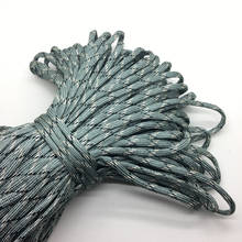 10yds/Lot Mxi color Paracord Bracelets Rope 7 Strand Parachute Cord CAMPING HiKING #Gray+white+black 2024 - buy cheap