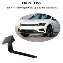 Carbon Fiber Bumper Fins Cover Protectors For VW Volkswagen Golf 7.5 R R-Line Hatchback 4-Door 2pcs/Set 2017 2018 2024 - buy cheap