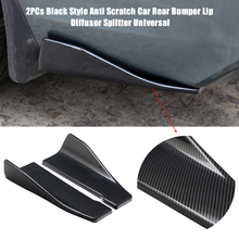 2PCs Black Style Anti Scratch Car Rear Bumper Lip Diffuser Splitter Universal 2024 - buy cheap