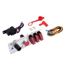 Conjunto de interruptor de ignição automotiva, 12v, led, alternância, ignição, motor, partida, btns 2024 - compre barato