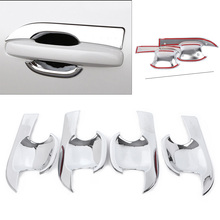 4Pcs Chrome Car Exterior Side Door Handle Bowl Sticker Trim Cover Decoration for Volvo XC60 XC 60 2018 2019 2024 - buy cheap