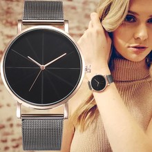 2021Hot Fashion Quartz Watch Women Watches Female Clock Montre Femme Relogio Feminino Girl WristWatch Couple Alloy Mesh Relojes 2024 - buy cheap