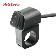 Motolove 12V Waterproof Motorcycle Switch Aluminium Alloy Handlebar Headlight Switch Motorcycles Switches 2 Wires 22mm 2024 - buy cheap
