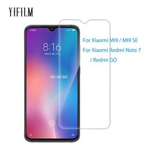 Película transparente de vidro temperado 9h, proteção para tela de smartphone xiaomi mi 9 mi9 se 9t pro, redmi note 7 8 pro redmi go 2024 - compre barato