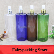 5/10pcs 500ML Big Size Plastic Cosmetic Fine Mist Liquid Atomizer,Empty Blue/Brown/Clear/Green Bottle n Gold/Silver Spray Nozzle 2024 - buy cheap