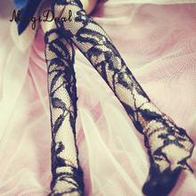 Lovely Knee-High Lace Stockings for 1/3 BJD Night Lolita Dolls Accs Black 2024 - buy cheap