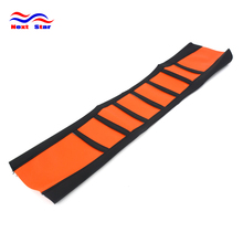 Motorcycle Orange Rubber Striped Gripper Soft Seat Cover For KTM SX EXC XC XC-W SX-F 85 105 125 150 200 250 300 350 450 500 525 2024 - buy cheap