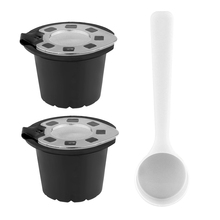 Cápsulas de café reutilizables recargables, filtro Compatible con Nespresso con cuchara de café, 2/4 piezas, 100 veces, 24K 2024 - compra barato