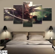 Cuadro de lienzo en lienzo para decoración del hogar, pintura Kerrigan StarCraft Game, póster de pared para el hogar, pintura al por mayor, 5 piezas 2024 - compra barato