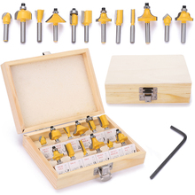 12pcs/set Milling Cutter Machine Tools Set Router Bit for Wood Cutter Carbide Shank Mill Milling Wood Cutters Tool with Box 2024 - buy cheap