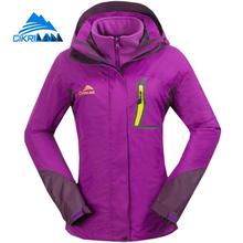 Hot Winter 2in1 Warm Waterproof Outdoor Jacket Women Windstopper Camping Fishing Hiking Coat Climbing Skiing Casaco Feminino 2024 - buy cheap