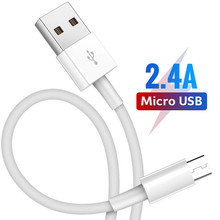 Simvict Micro USB кабель 2.4A нейлон Быстрая зарядка USB кабель для передачи данных для HuaWei samsung Xiaomi Android мобильный телефон usb зарядный шнур 2024 - купить недорого