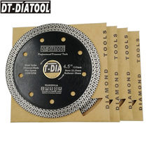DT-DIATOOL 5 uds Dia 115mm prensado en caliente sinterizado hoja de sierra de diamante de corte de disco de malla de aro Turbo segmento 4,5 pulgadas seco o mojado 2024 - compra barato