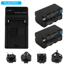RuigPro NP-F770 NP-F750 NP F770 np f750 NPF770 750 Batteries + LCD USB Charger for Sony NP-F550 NP-F770 NP-F750 F960 F970 2024 - buy cheap