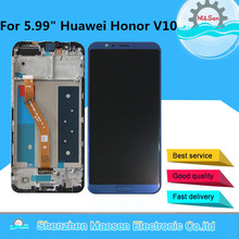 Tested A M&Sen For Huawei Honor V10 BKL-AL20 BKL-AL00 BKL-AL09 Honor View10 LCD Display Screen Touch Digitizer Frame+Fingerprint 2024 - buy cheap