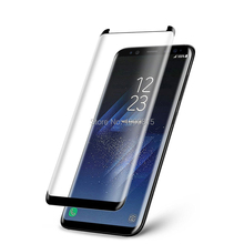 Capa 3d curvada de vidro temperado amigável para samsung galaxy s8 película protetora para samsung s8 plus protetor de tela não cobertura total 2024 - compre barato