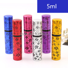 10/30/50pcs 5ml Empty Glass Portable Perfume Bottle &Traveler Metal Spray Atomizer Parfum Container Tube Refillable Bottle 2024 - buy cheap