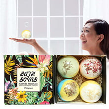 Bomba de aceite esencial para Spa, Baño Natural de baño con flores secas naturales, para novias, mamás, Navidad, cumpleaños, regalos de Año Nuevo, Uds. 2024 - compra barato