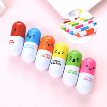 100 pcs/Lot, Free Shipping, Wholesale Novelty Pen, Pill Capsule Retractable Telescopic Style Ballpoint Pen, Cute Gift 2024 - buy cheap