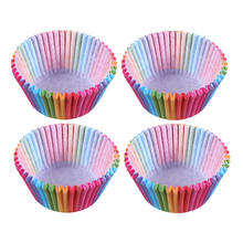 200 Pcs Cupcake Paper Tray Heat Resistant Paper Baking Cups Cupcake Wrappers for Cookie 2024 - buy cheap