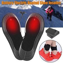 Mounchain-calentador eléctrico para pies, 1 par, batería de 4,5 V, plantillas para botas, calcetín, calentador para pies de nieve 2024 - compra barato