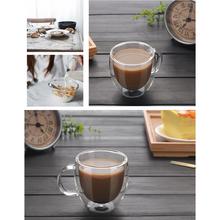 Double Wall Glass Cup Heat-resistant Beer Coffee Cups Handmade With The Handle Drink Tea Milk Mug Transparent Drinkware Gift 2024 - buy cheap