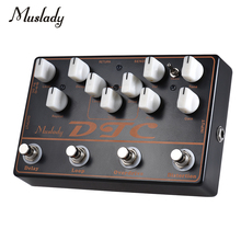 Muslady-Pedal de efectos DTC 4 en 1 para guitarra eléctrica, Pedal de efectos de distorsión, Overdrive, bucle y retraso 2024 - compra barato