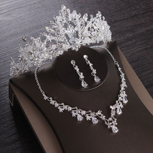 Diadema para novia de tipo Tiara, corona de princesa, accesorios para el cabello, Tiara y corona de boda, diadema de cristal 2024 - compra barato