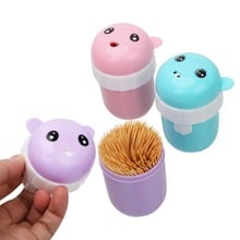 Creative Rotate Toothpick Storage Box Simple Style Toothpick Holder Expression Toothpick Jar 2024 - buy cheap