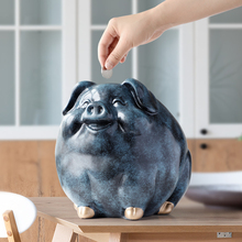 Pig money box for children gift resin animal statue case coin bank box creative fun pig money boxes for kids cute piggy banks 2024 - buy cheap