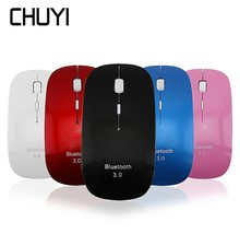 Chuyi mouse óptico ultrafino, bluetooth 3.0, 1200dpi, sem fio, pc com bluetooth 4.0, adaptador de csr 4.0 para laptop 2024 - compre barato