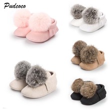 2019 Brand Newborn Baby Girl Shoes Kids Soft Slipper Fringe Warm Plush Boots Cute Shoes Moccasins New 0-18M 2024 - buy cheap