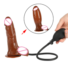 Dildo realista para estimulação vaginal, bomba de pênis para mulher, plugue anal grande inflável, dildo realista 2024 - compre barato