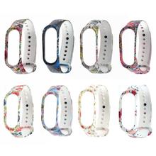 1Pcs Replacement Soft Silicone Printed Watch Band Bracelet Wrist Strap for Xiaomi Mi Band 3 Smart Watchband 2024 - buy cheap
