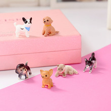 6pcs Mini Cat Dog Figurines Pet Doll Crafts Model Simulation Animals Miniature Toy Cute Ornaments for Home Office 2024 - buy cheap