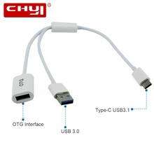 Type-C Male To OTG Female USB 3.0 Convertor Computer Accessories USB-C Hub Splitter Adapter Cable Extender Hab For Smartphone PC 2024 - buy cheap