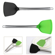 1 * Non Stick Silicone Spatula Pancake Omelets Burgers Slice Turner Kitchen Tool 2024 - buy cheap