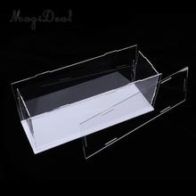 MagiDeal Modern Acrylic Toy Display Show Case Dustproof Box Ornament Protection Tool 28x8x11cm 2024 - buy cheap