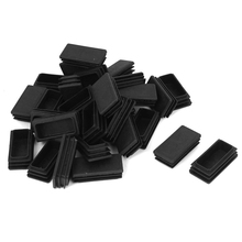 Promoção! Tampas de plástico para corte de retângulo, 25x50mm, 30 peças preto 2024 - compre barato