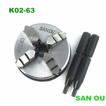 SAN OU 63mm 2.5" LATHE Chuck 4 Jaw Manual Mini Self-Centering Chuck Sanou K02-63 for CNC Woodworking 2024 - buy cheap