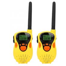 Mini walkie-talkie para crianças, 2 peças, 80-100m, eletrônico, rádio transmissor, chamada de voz, para áreas externas, portátil 2024 - compre barato