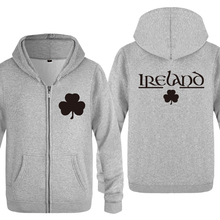 Ireland Irish Clover Creative Sweatshirts Men 2018 Mens Zipper Hooded Fleece Hoodies Cardigans 2024 - buy cheap