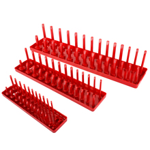 6pcs 1/4" 3/8" 1/2" Metric SAE Socket Tray Rack Holder Garage Tool Organizer Plastic Rack Holder Storage Tool Organizer 2024 - buy cheap