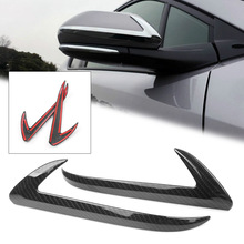 Estilo do carro auto retrovisor lateral asa espelho base capa guarnição tira decoração para toyota C-HR chr 2016 2017 2018 abs plástico 2024 - compre barato