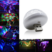 LED Car USB Atmosphere Light DJ RGB Mini Colorful Music Sound Lamp for USB-C Phone Surface Enjoy Christmas Day Gift 2024 - buy cheap