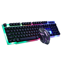 Gaming Keyboard And Mouse Wired With Backlight 1200dpi Mechanical Gaming Mouse Set For PC Laptop 2024 - buy cheap