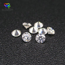 Moissanitas blancas de 0,8mm ~ 6,5mm, cuentas de piedra sueltas de corte de estrella redonda para joyería, Color D positivo, envío gratis 2024 - compra barato