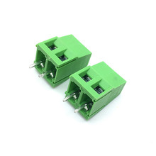 100pcs/lot  5.0 2Pin PCB Screw Connecting Terminal Block Connectors 300V 10A KF128-2P Plug-in 5.0MM Green 2024 - buy cheap